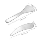 Compact Beauty Spatula Set - 2pcs Reusable Metal