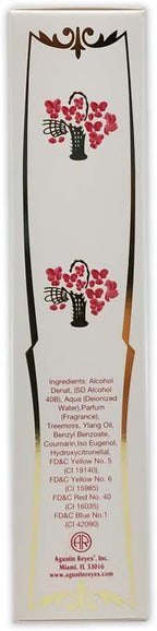 Royal Violets By Agustin Reyes 5 Oz Agua De Colonia Eau De Cologne Glass Bottle