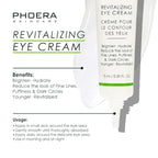 Phoera Revitalizing Eye Cream Brighten Hydrate Reduce The Fine Lines, Dark Circle Wrinkles And Puffiness For Men And Women Skin Loving Ingredients Apply In Morning And At Night