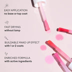 Manucurist Active Glow Raspberry Nail Polish & Care - Ultra-Glowy 2 in 1 Nail Concealer & Care - Plant-Based Ingredients: Sweet Almond Oil, Raspberry for Nourished Nail Rosy Mirror-Like Shine