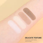 4-Color Contour Makeup Palette, Blush Highlighter Bronzer Powder Kit, Face Cosmetics Gift Set (02#, 1 Count (Pack of 1))