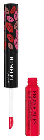 Rimmel London Provocalips 16hr Kiss-Proof Lip Color - Two-Step Liquid Lipstick to Lock in Color and Shine - 500 Kiss Me You Fool, .14 fl.oz.