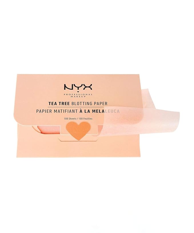 NYX Cosmetics Tea Tree Face Blotting Paper, 100 100 Count