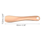 VOCOSTE 3 Pcs Makeup Spatula Mini Spoon, Eye Cream Massage Sticks Beauty Scoop, for Facial Cosmetic Face Cream, Heart Shape 2.36"x0.49", Rose Gold Tone