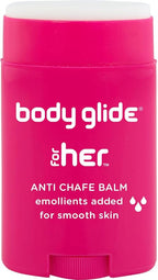 Body Glide For Her Anti Chafe Balm | Chafing stick with added emollients | Great for dry, sensitive skin and/or sensitive areas | Use on chest, bra, butt, groin, arm, and thigh chafing | 1.5oz