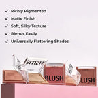 Lamel Blush Cheek Taupe Color Mini - Natural, Lightweight, Smooth, Blendable Powder - Shading & Contouring - 4 Universal Shades Powder Blush - Cruelty Free - № 404 (Taupe) - 3.8g / 0.13