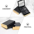 Empty Makeup Palette 2PCS Eyeshadow Makeup Palette with Mirror Plastic Cosmetic Storage Case for Makeup Eyeshadow Lipstick