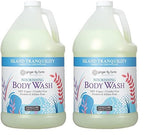 Ginger Lily Farms Botanicals Nourishing Body Wash, Island Tranquility, 100% Vegan & Cruelty-Free, Green Tea & Lemongrass Scent, 1 Gallon Refill (128 fl. oz.) (Pack of 2)