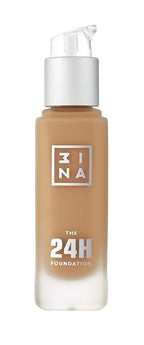 3INA The 24H Foundation 630-24H Long-Wearing Formula - Medium To High Buildable Coverage - Smooth Matte Finish - Expanded Shade Selection - Waterproof, Cruelty Free, Vegan Makeup - 1.01 Oz