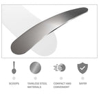 2Pcs Mini Metal Cosmetic Spatulas, Makeup Spatulas, Skincare Spatula, Cream Spatula, Beauty Accessories for Mixing and Sampling Plant Masks, Skin Care Creams, Eye Cream, Essences(Silver)