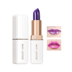 Color Changing Lipstick, 6-Colors Lip Stain Temperature Activated Vegan Formula, Magic Lipstick Long-Lasting, Nourishing, Cruelty-Free & Vegan #dark purple