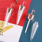 COSIDEA EMPTY 20pcs Umbrella shaped lip gloss tube 5ml, Cute lipgloss tubes containers with wand cosmetic packing container