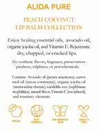 Peach Coconut Lip Balm Collection, Vegan Lips,