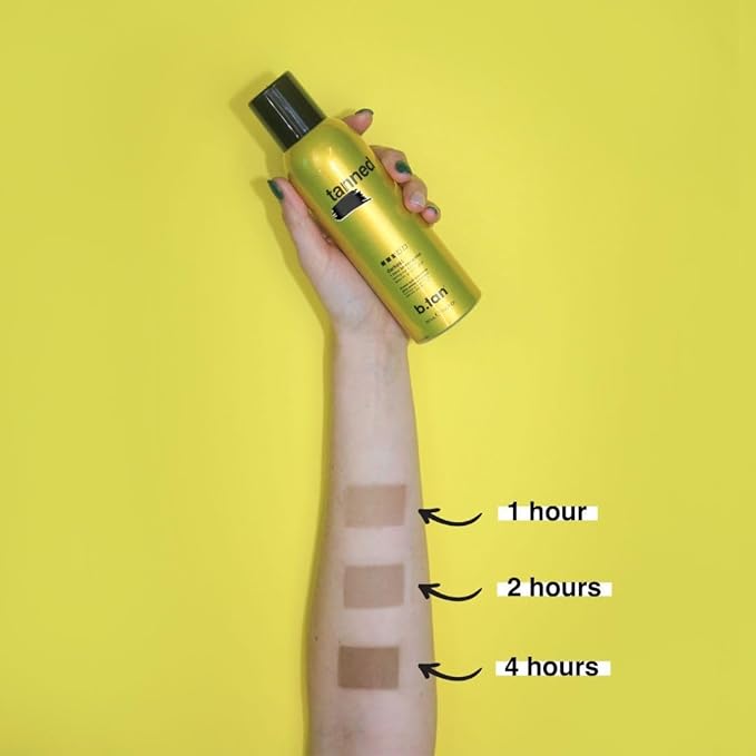 b.tan Self Tanner Bronzing Mist | Fast, 1 Hour Express Sunless Tanning Spray, No Fake Tan Smell, Dark Bronzing Glow, Face & Body, No Added Nasties, Vegan & Cruelty Free, 7 Fl Oz