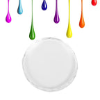 Glass Nail Art Palette Transparent Paint Drawing Colorful