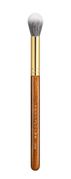 Desert Oak Series Dual Wool Highlighter Brush - Round Dome Goat Hair for Targeted Glow, Powder/Cream Highlight, Bubinga Handle (CM 189)