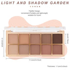 AMY'S DIARY 12Color Light Pink Purple Eyeshadow Palette, Long-Lasting, and Highly Pigmented. Elevate Your Eye Makeup– Unleash Your Unique Style (10 colors 09#)