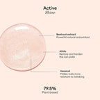 Manucurist Active Shine Illuminating & Care Nail Polish - Nail Concealer - No Lamp - Ultra-Shiny 2 in 1 Nude Gel Polish: Nail Strengthener and Growth, Highlighter & Care - Damaged Nails Repair