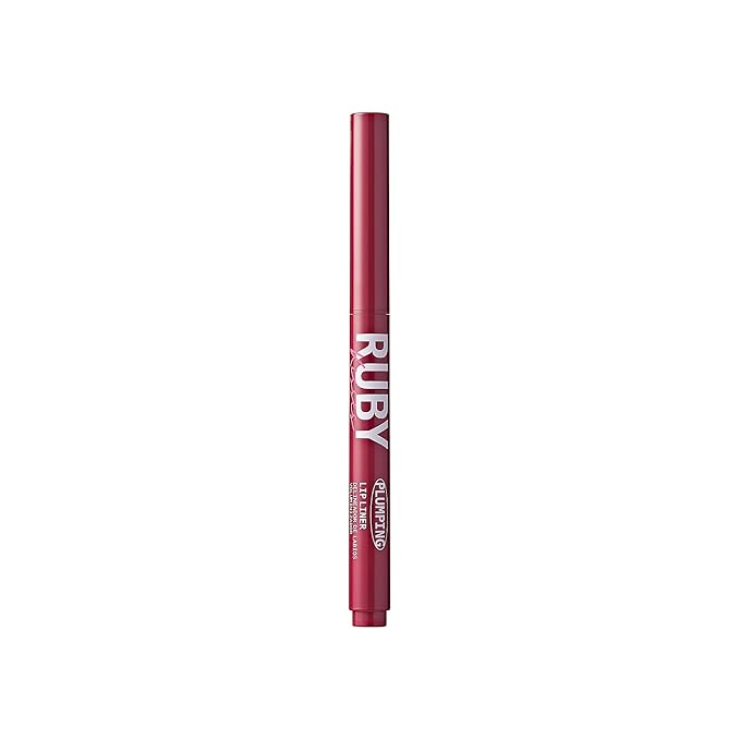 Ruby Kisses Plumping Effect Lip Liner, Semi Matte, Smudge Proof, High Pigment, Medium to Full Coverage Makeup, Precise Tip, Bold Color Lip Plumper