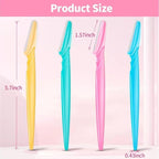 ﻿66PCS Eyebrow Razor Multipurpose Exfoliating Dermaplaning Tool for Face Facial and Eyebrow Shaper with Precision Cover for Women Men Easy to Use (66PCS)