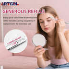 40 Count Facial Razor Replacement Blades Be suitable for Twee zerman Stainless steel blade