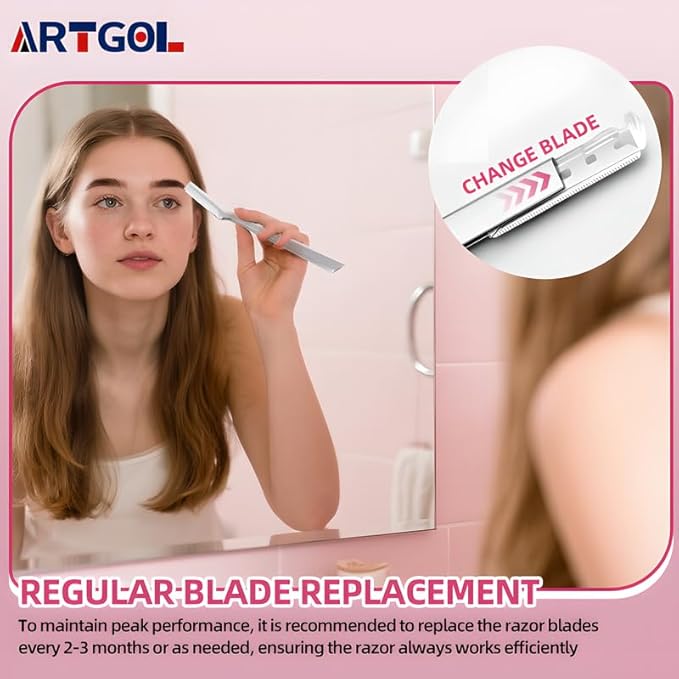 40 Count Facial Razor Replacement Blades Be suitable for Twee zerman Stainless steel blade