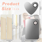 6PCS Makeup Mixing Palette, Stainless Steel Cosmetic Makeup Palette With Spatula Makeup Artist Tool, Professional Cosmetic Mixing Makeup Palette For Mixing Eye Shadow/Eyelash/Nail Art/Foundation