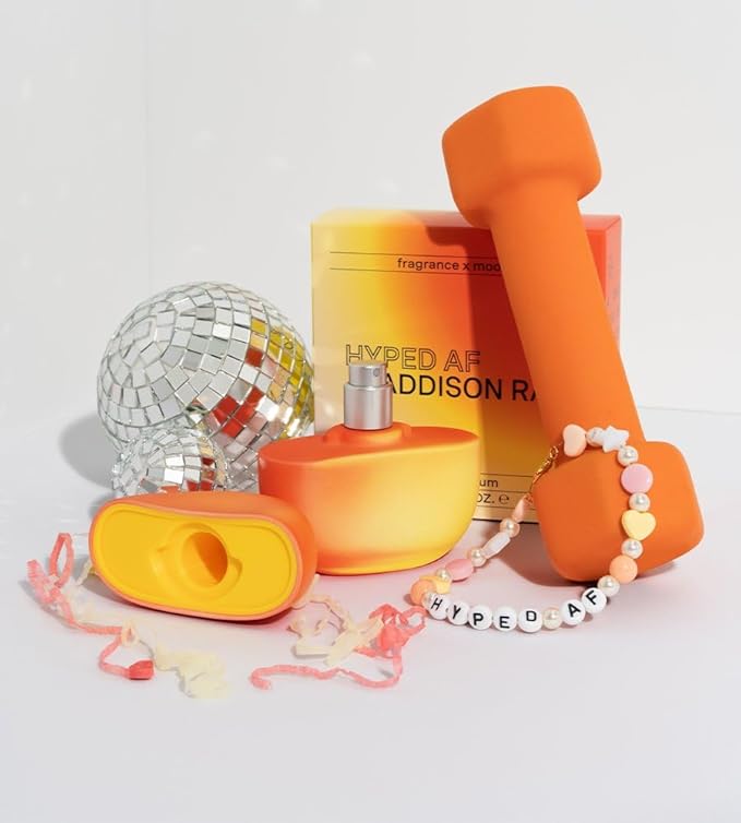 Addison Rae Fragrance Hyped - Luxury Perfume for Women -Woody Citrus Scent - Eau De Parfum -Notes of Mandarin, Blood Orange, Pomelo - Long Lasting Vegan Travel Cologne -Gift for Her -3.4oz EDP Spray