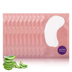 55 Pairs Set, Under Eye Hydrogel Pads, Professional Lint Free Eye Mask Eyelash Extension Gel Patches Kit for Adhesive Lash Beauty Tool (Pink)