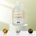 Ginger Lily Farms Club & Fitness Moisturizing Shampoo for All Hair Types, 100% Vegan & Cruelty-Free, Fragrance Free, 1 Gallon (128 fl oz) Refill