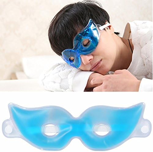 Cold Eye Mask Gel Bead Cooling Soothing Cold Eye Mask Pack Reusable Ice Mask Cold Pack for Woman & Man Sleeping, Relief Puffy Eyes, Dark Circles, Dry Eyes, Relaxing Sleep