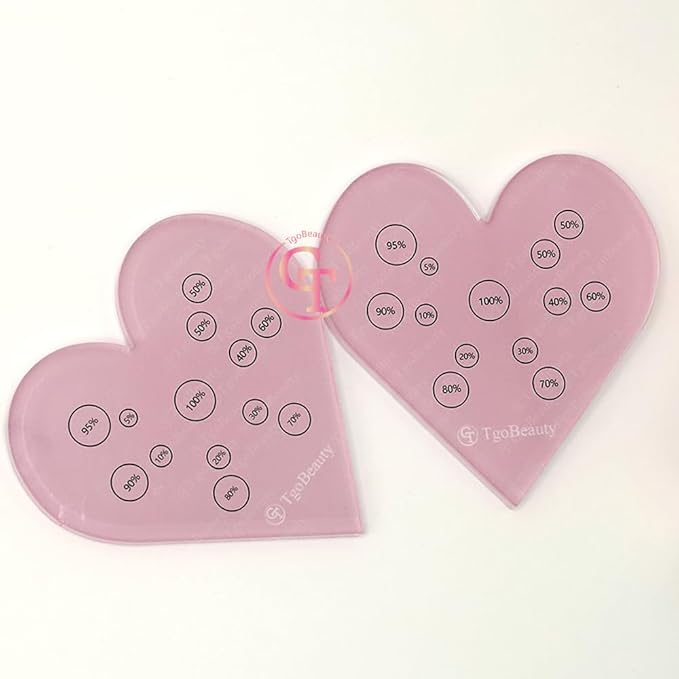 TgoBeauty Acrylic Mix Heart Palette Permanent Makeup Ink