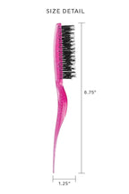 Cricket Amped Up Teasing Hair Brush - Adds Major Volume and Shine, Heat Resistant, Ideal for Slick Back Hair, Updos, and Detangling All Hair Types, Ergonomic Handle and Sectioning Tip, Sparkle Pink