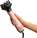 FoxyBae 4-in-1 Hot Air Styler: Blow Dryer Brush, Diffuser, Curling Barrel & Drying Cylinder - Blush Super Styler