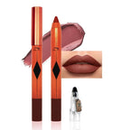 Burnt Brown Lip Liner Pencil, Smooth Matte Lipstick Crayon with Lip Pencil Sharpener for Women, Velvet Smudge Proof Smudgeproof Waterproof No Transfer Makeup Forever Lipliner 505#