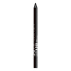 NYX PROFESSIONAL MAKEUP Line Loud Lip Liner, Longwear and Pigmented Lip Pencil with Jojoba Oil & Vitamin E - Evil Genius (Black)