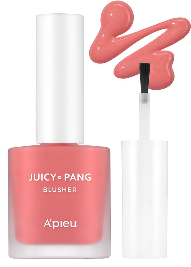 A'PIEU JUICY-PANG WATER BLUSHER (PK04 - Dewey Grapefruit Pearl) Korean Liquid Blush For Cheeks K Beauty Makeup