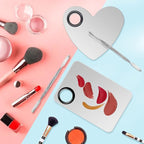 Makeup Palette Lipstick Applicator with Spatula Lip Gloss Brush Makeup Tool Set Suitable for Lipstick, Foundation and Other Cosmetic Color Mixing(Makeup Palette Set)
