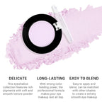 Monochrome Matte Eyeshadow Makeup Palette, Highly Pigmented Light Purple Eyeshadow Palette, Matte Pressed Powder Eye shadow Makeup, Single Vegan Eye Shadow, Daily Evening Women Girls Eyeshadow Gift12#