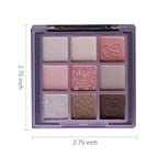 Eyeshadow Palette Makeup- 9 Colors Rose Gold Dark Brown Colorful Eyeshadow Palette Matte Shimmer Korean Natural Eye Shadow palettes Highly Pigmented Naturing-Looking Long Lasting (20#)