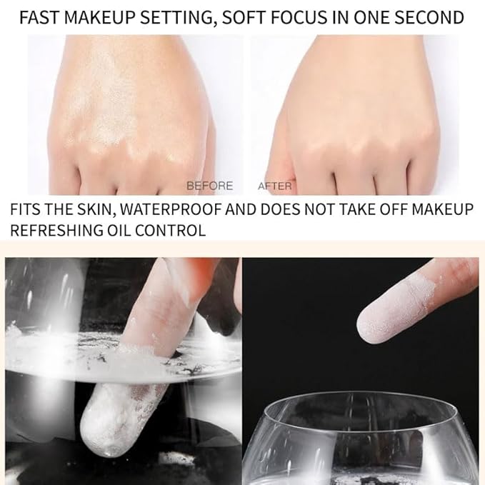 2PCS Loose Face Powder, Oil Control Minimizes Pores Pink Complexion) 8g