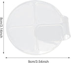 yueton 2PCS Acrylic Makeup Mixing Tray Makeup Palette