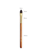 Desert Oak Series Liquid-Sculpt Pro Concealer Brush - Wide Teardrop Head for Under Eyes & Redness, Bubinga Wood, Brass Ferrule (CM 194)
