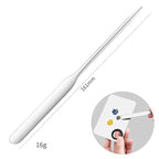 Foundation Spatula, 3-Pack Acrylic Nail Art Palette Oblique Round Head Stainless Steel Makeup Spatula for Woman Professional Facial Makeup Tools Makeup Mixing Palette