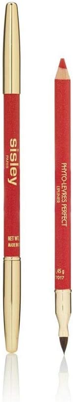 Sisley Phyto-Levres Perfect Lipliner with Lip Brush and Sharpener, 7 Ruby, 0.04 Ounce