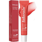 Tinted Lip Butter Balm - Tinted Moisture Gel Lip Gloss | Hydrating Glow Tinted Lip Care | Tinted Lip Stain (Poppy, 04)
