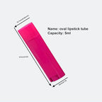 5ml 100Pcs Empty Oval Deodorant Lip balm Tubes Containers Twist-up Refillable Containers for Lipstick,Chapstick,Homemade Lip balm,DIY Deodorants(Hot Pink)