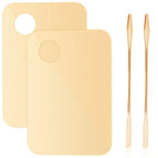 2Pcs Acrylic Makeup Mixing Palette with 2 Pcs