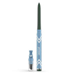 PrimeEyes Glide Eyeliner for Mature Women – Waterproof, Long-Stay and Mess-Proof – Gel Creme Texture, Discreet Sharpener and Effective Smudger (Emerald)