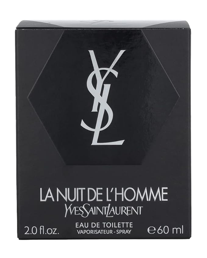 Yves Saint Laurent La Nuit Da L'homme Eau de Toilette Spray for Men, 2 oz